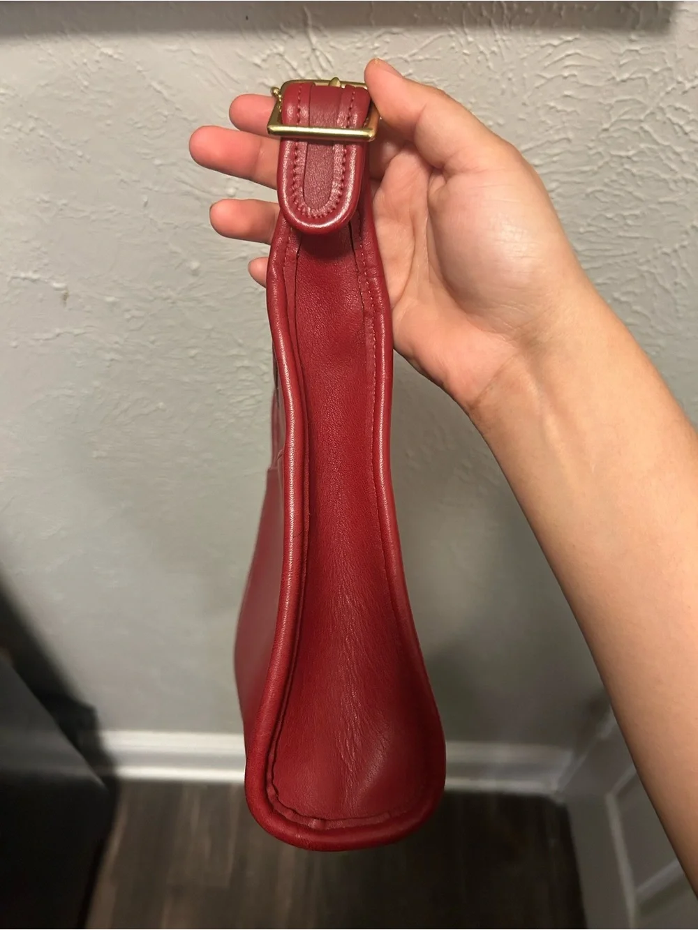 Vintage Red Coach Legacy Crossbody Bag #9997